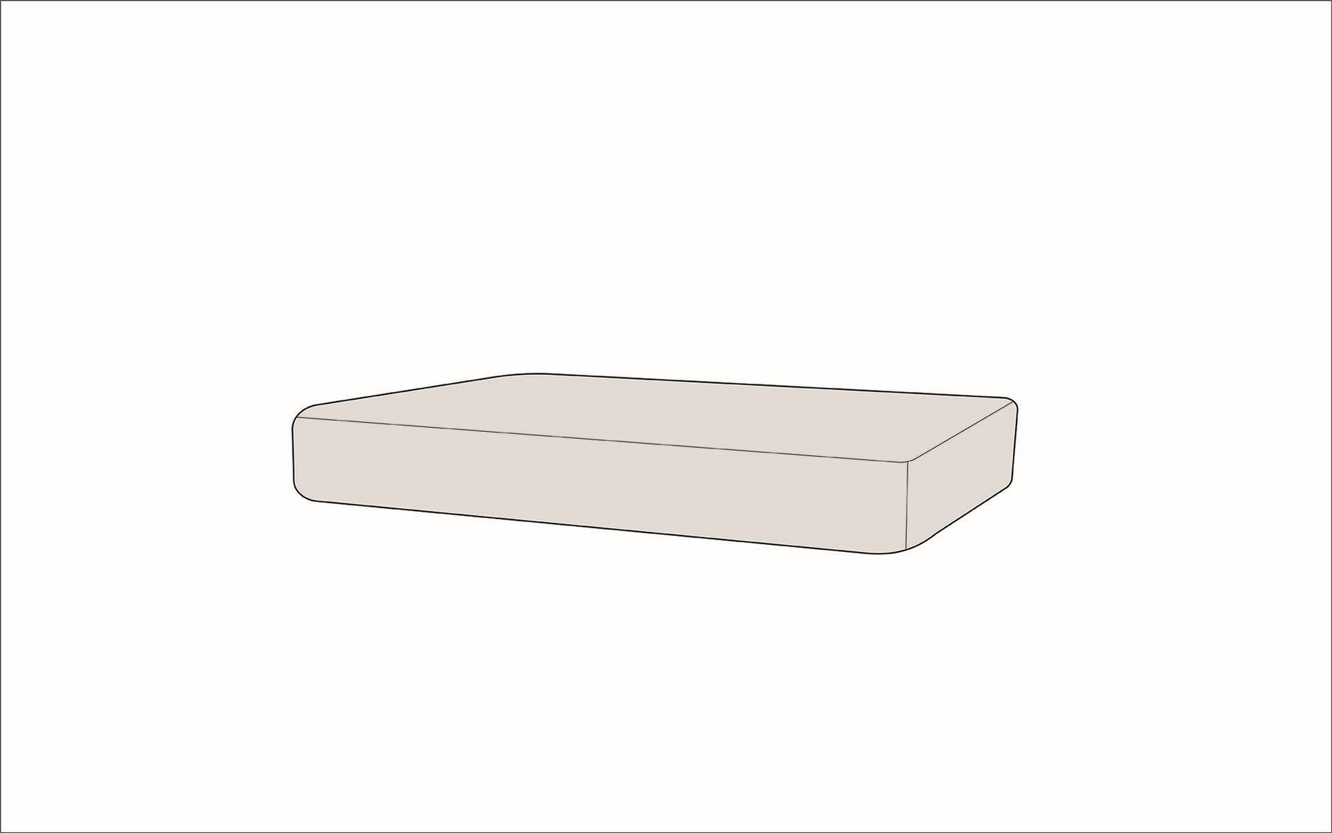 Silva Cojín para asiento 108x73 cm